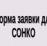 Форма заявки для СОНКО - Кушвинский городской округ